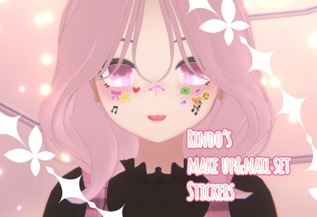 For Rindo-chan: Rindo's Makeup & Nail SetStickers image