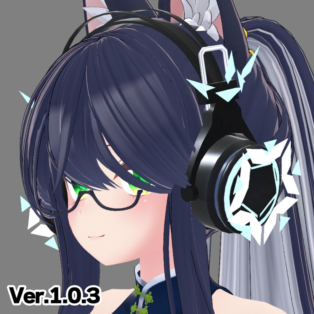 【3Dモデル】オリジナルヘッドホン「Matz-Headphone」Ver1.0.3【衣装・装飾品・小物】【VRChat利用想定】 image