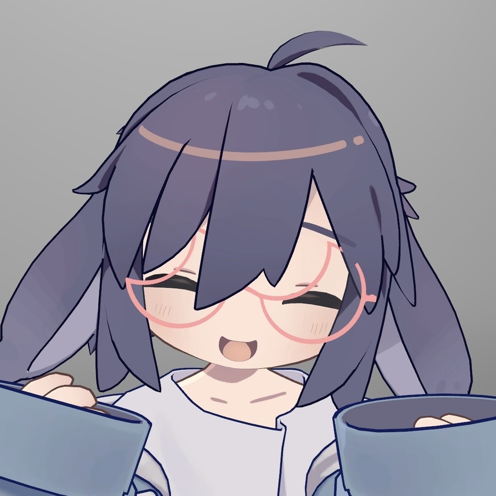 【無料】月の形の眼鏡 image