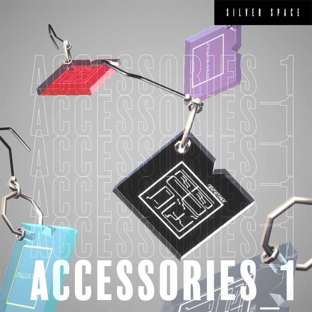 【VRCアクセ】Silverspace_Accessiories_1 image