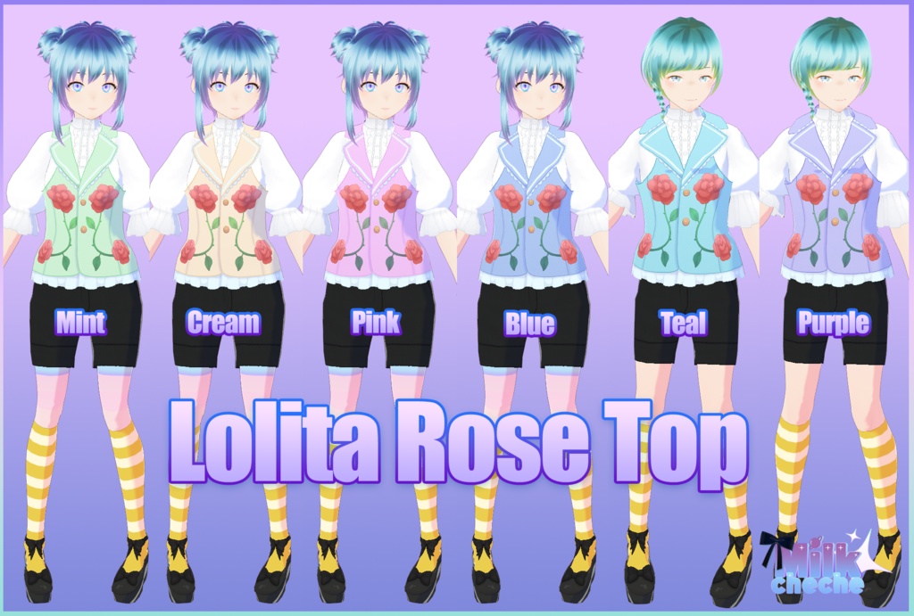 Vroid - Lolita Rose Halter Top image
