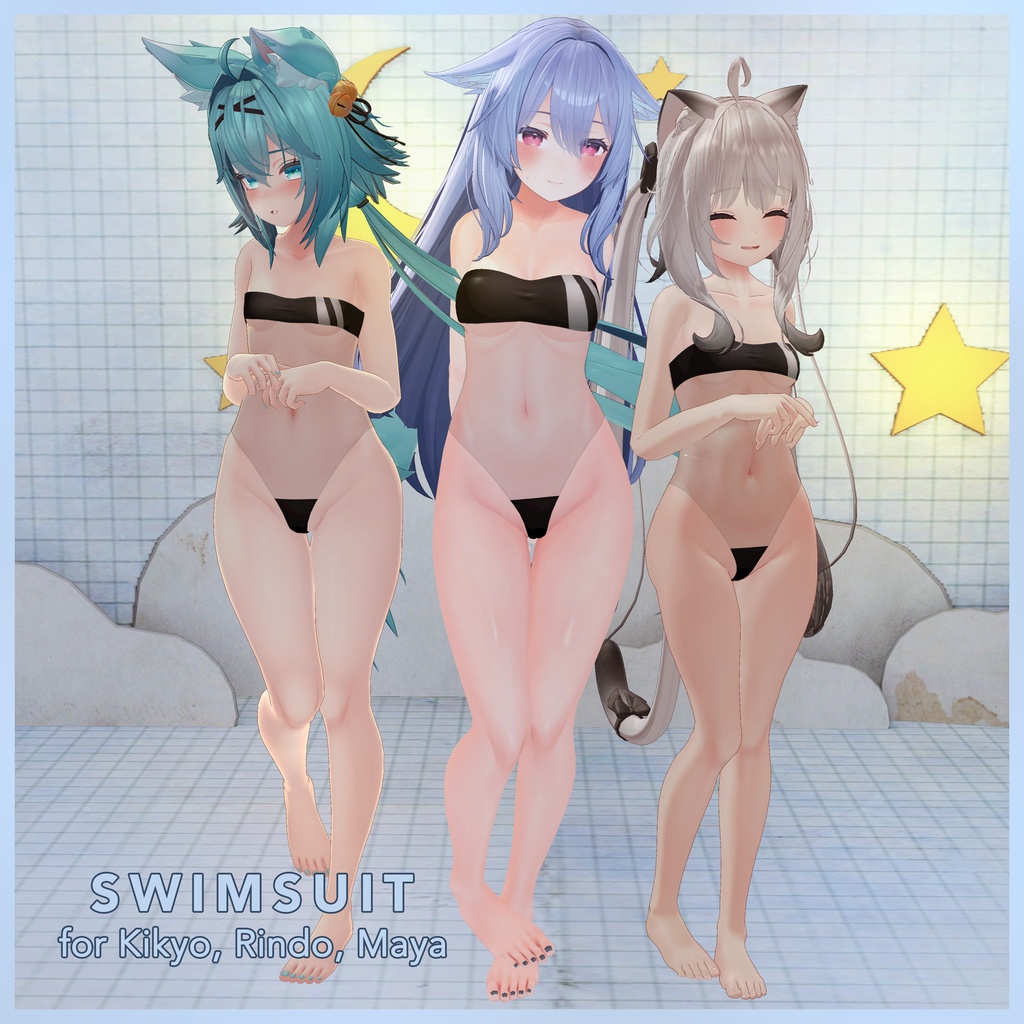 Swimsuit for Kikyo「桔梗」 / Rindo「竜胆」 / Maya「舞夜」 image