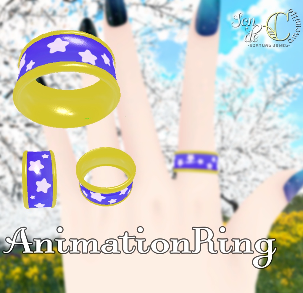 【VRC向けアクセ】アニメーションリング image