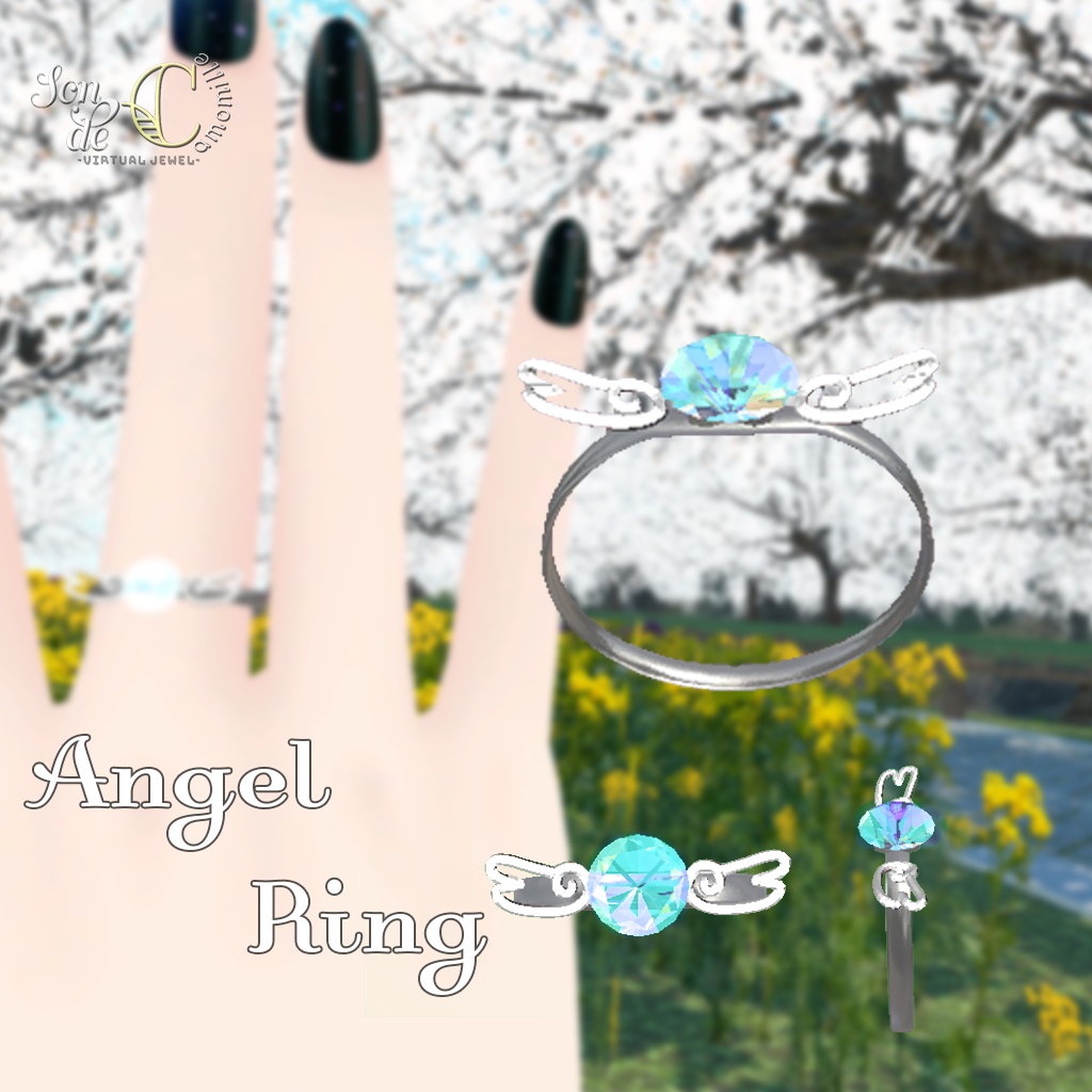 【VRC向けアクセ】AngelRing image