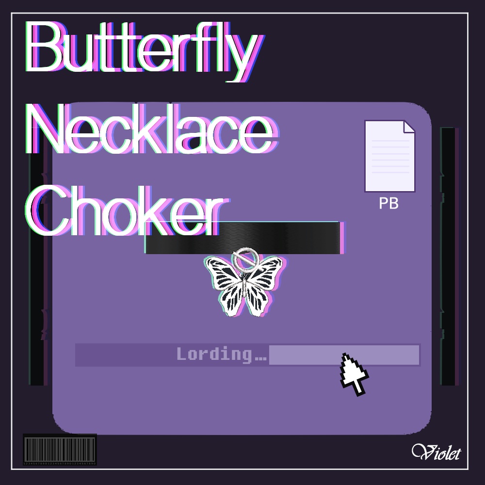 Butterfly  Necklace & Choker / バタフライ ネックレスとチョーカー for Maya(舞夜) image