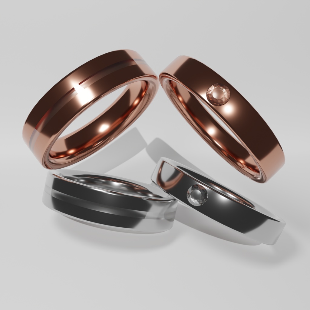 近付くと色が変わる！Reactive Pair Ring image