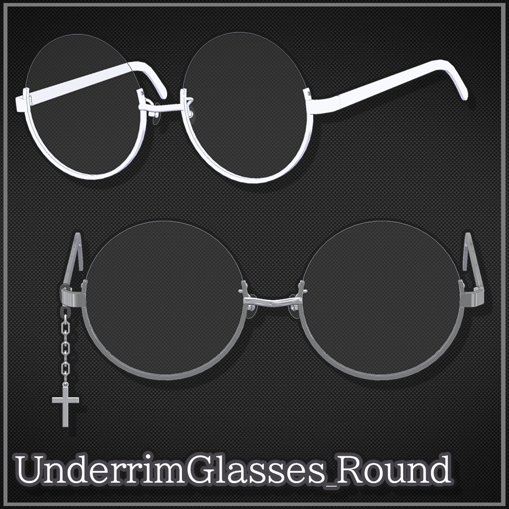 【VRChat想定】UnderrimGlasses_Round image