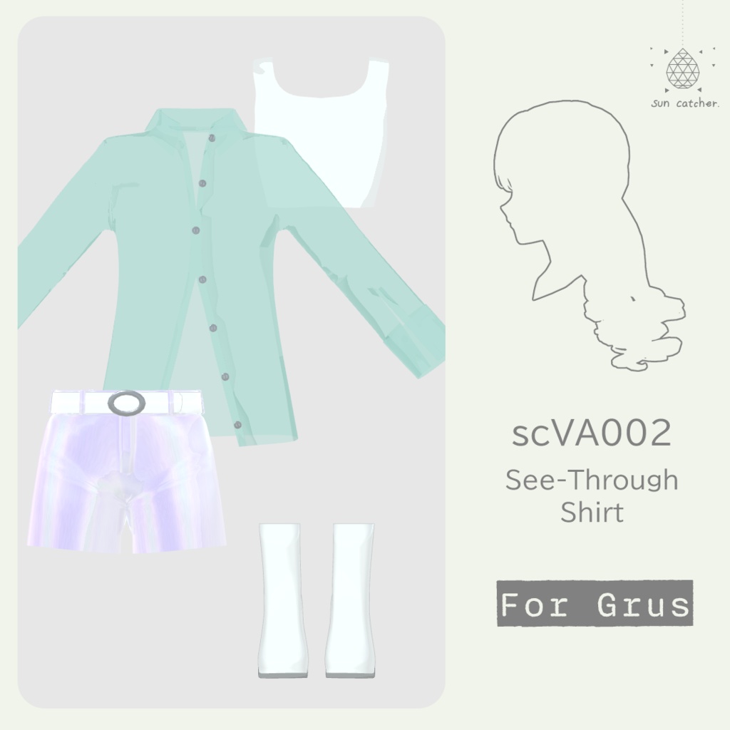 scVA002 - See-Through Shirt for Grus image