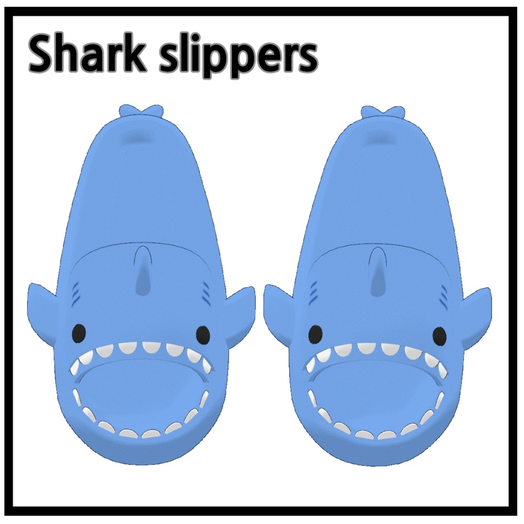 【桔梗(Kikyo)|舞夜(Maya)用】サメのスリッパ | Shark slippers image