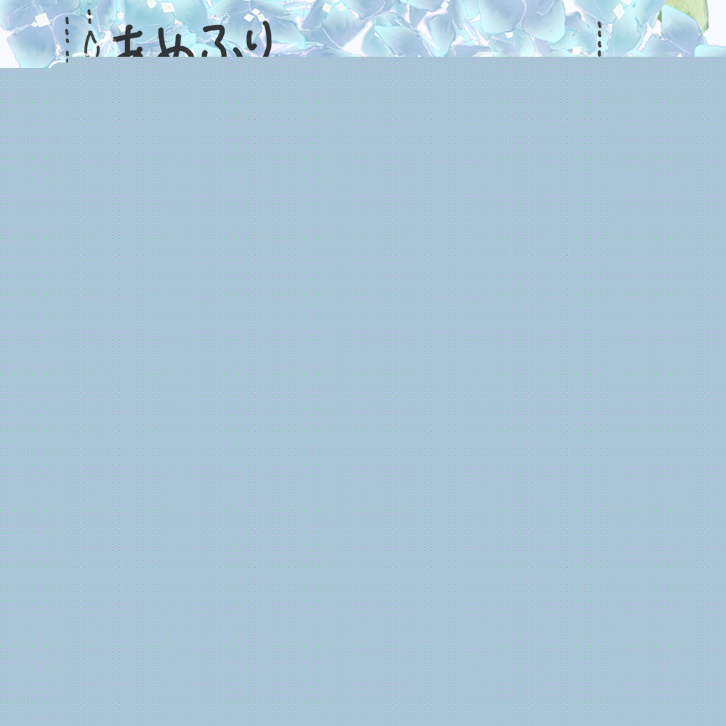 【VRoid】あめふり紫陽花アクセサリー image