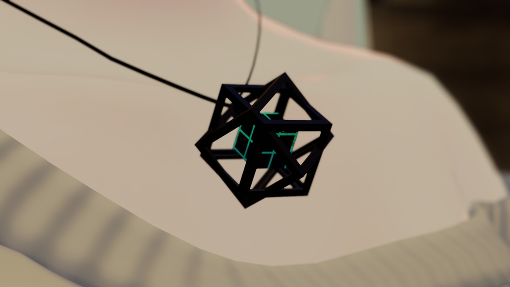 CubeCrystal Neckless (fbx, unitypackage) image