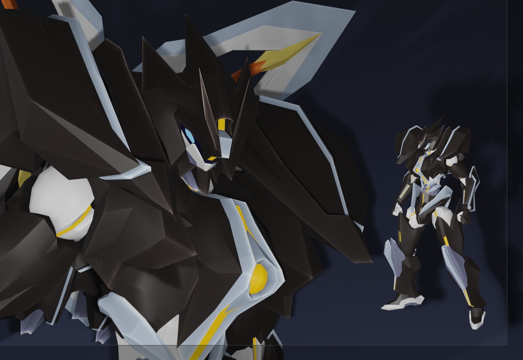 【VRChat想定PC/Quest両用メカアバターモデル】RS-Zwei　MIYAMA image