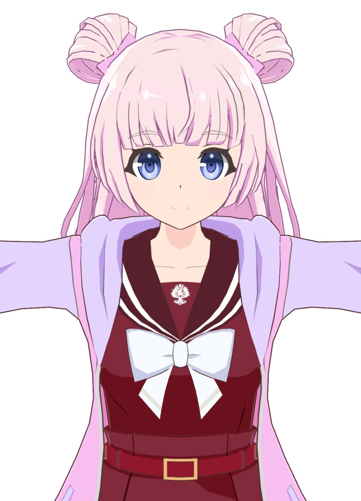 【無料】【VRC想定3Dモデル】丹羽灯莉【アサルトリリィ】 image