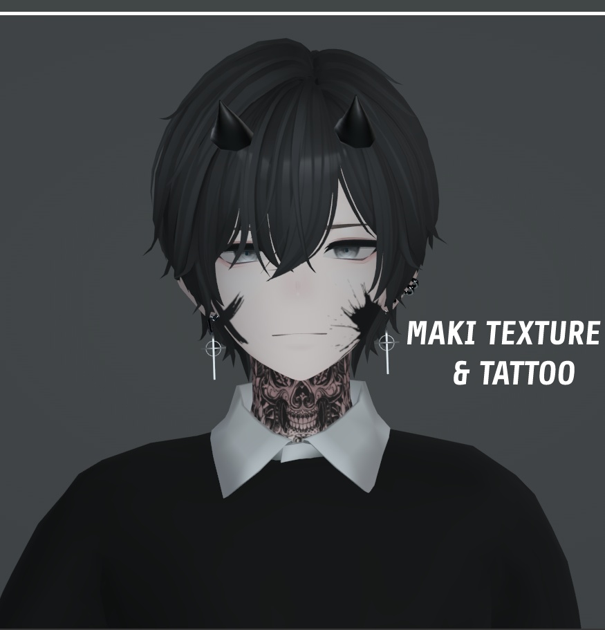 [ まき] Maki Edgy Texture & Tattoo image