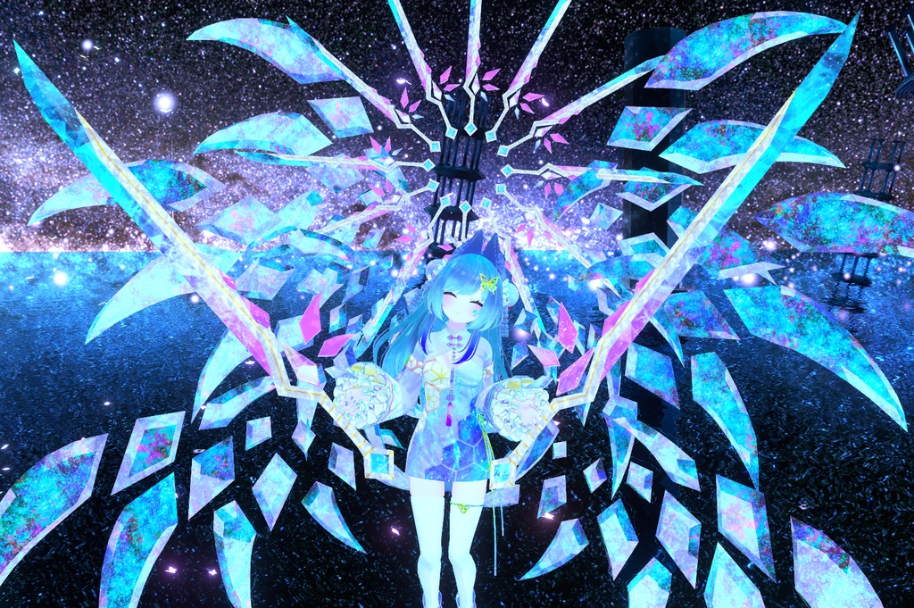 VRC想定　テクスチャ13枚　宝石の刀ver1.4.1 image