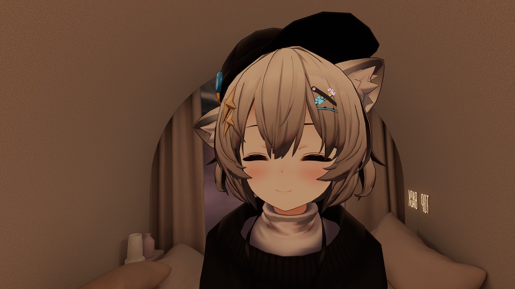 ASHちゃん用「猫のヘアピン」 image