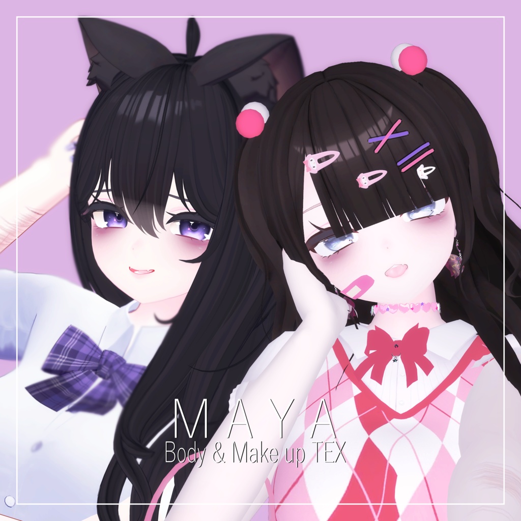Maya用 No.1 make up&body texture image