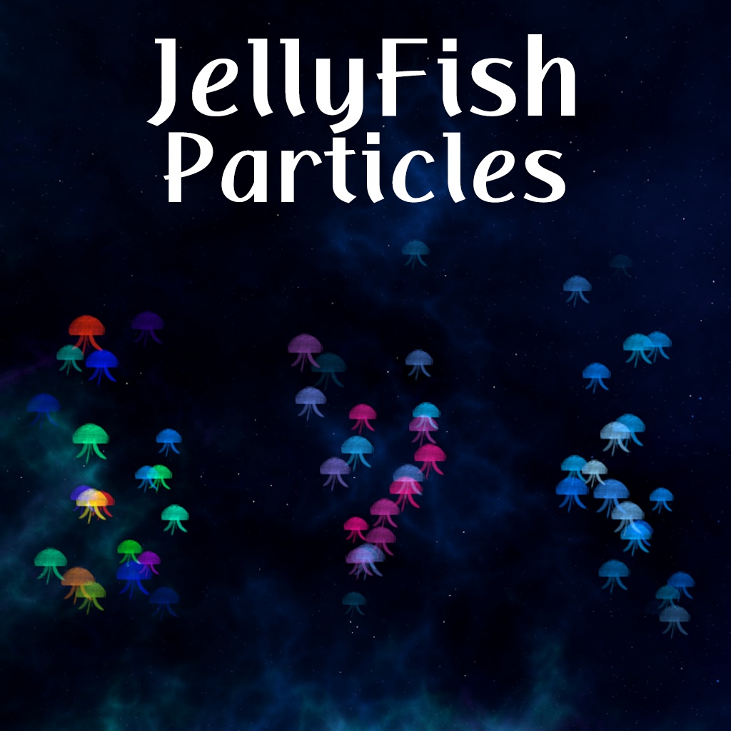 JellyFishParticles（クラゲのパーティクル）3色＜Particle System(Shuriken)＞ image
