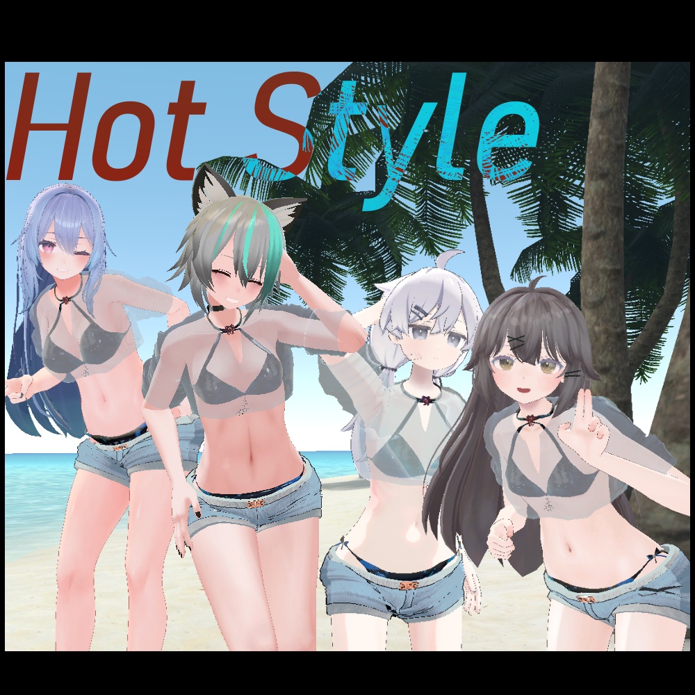 【Hot Style】Summer wear 【セレスティア/プラチナ / ナユ / 桔梗 / 薄荷 / 透羽 / 街狐さん・対応衣装】 image