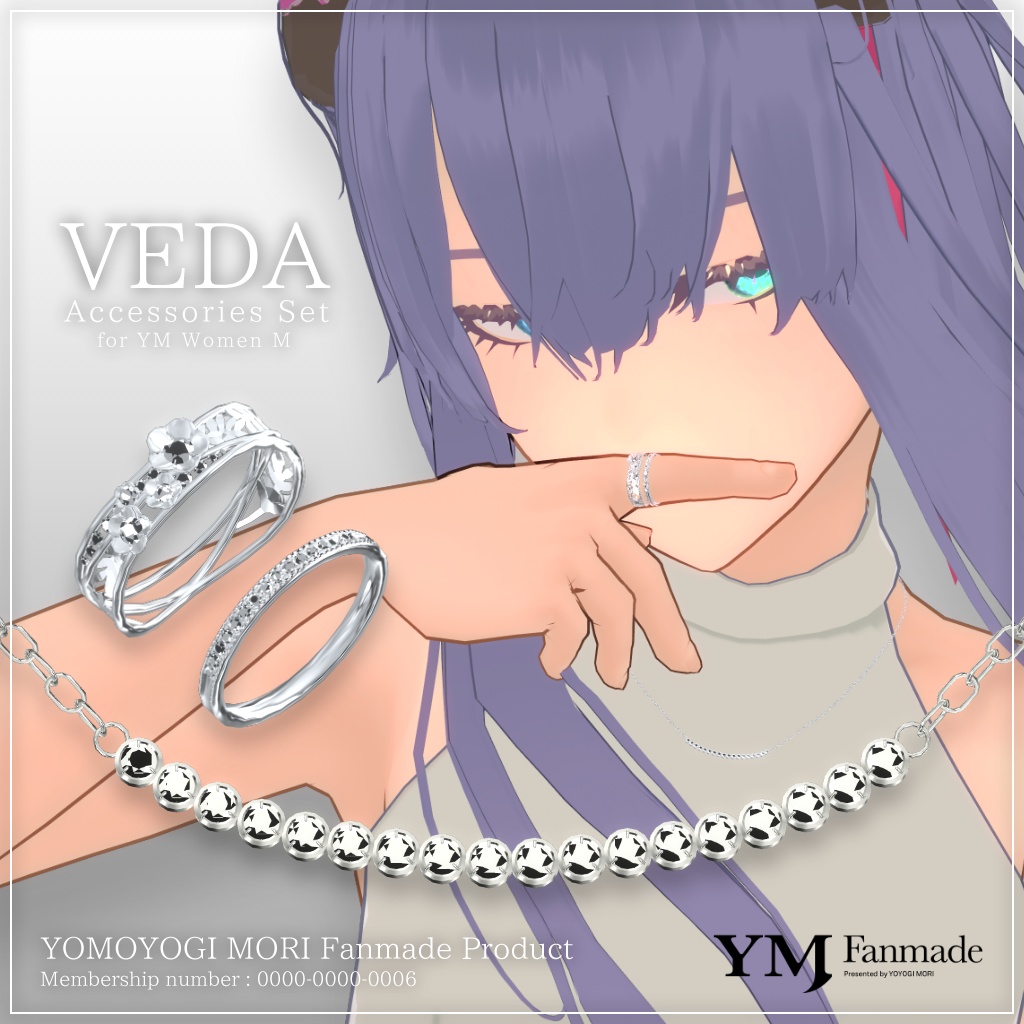 【YMファンメイド】『VEDA アクセサリーセット』VRSNS向けアクセサリー image