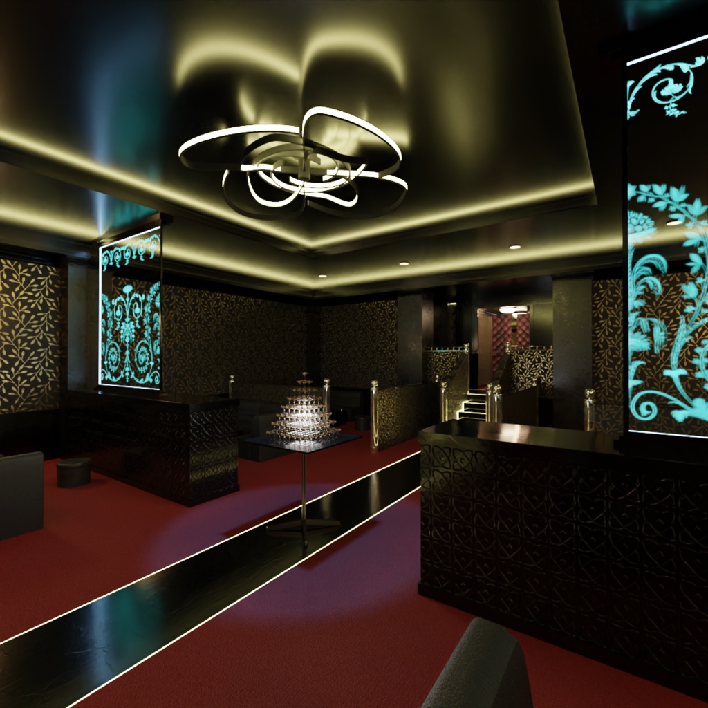 3DCG【club】内装モデル キャバクラ/ホストクラブ image