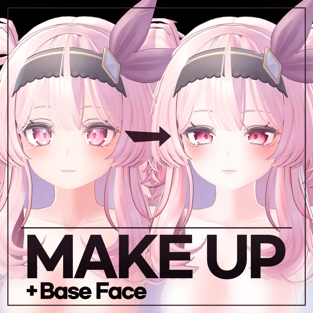 【セレスティア専用】 Selestia Makeup texture + Base Face image