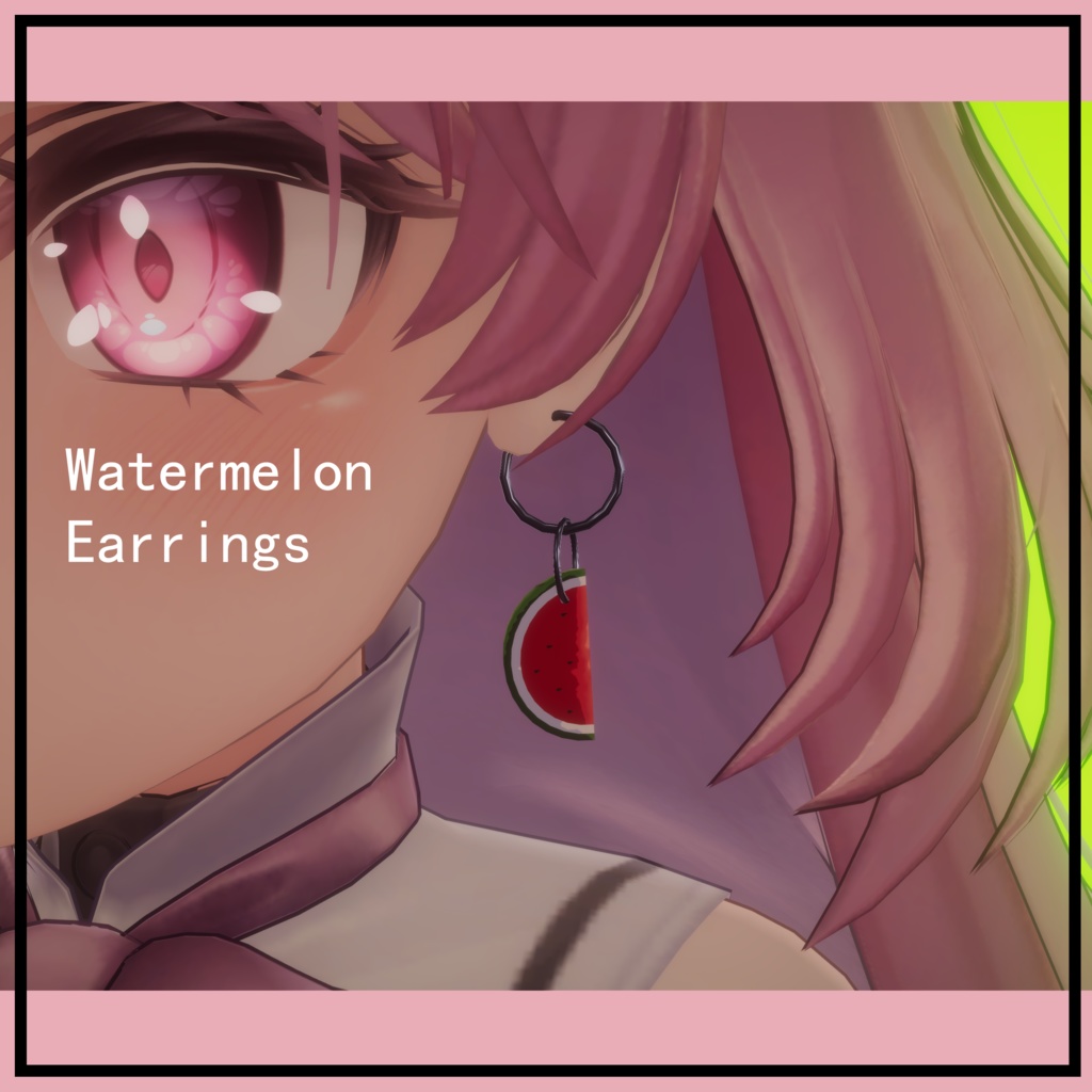 WatermelonEarrings スイカの耳飾り(スイカのイヤリング) 西瓜耳饰 image