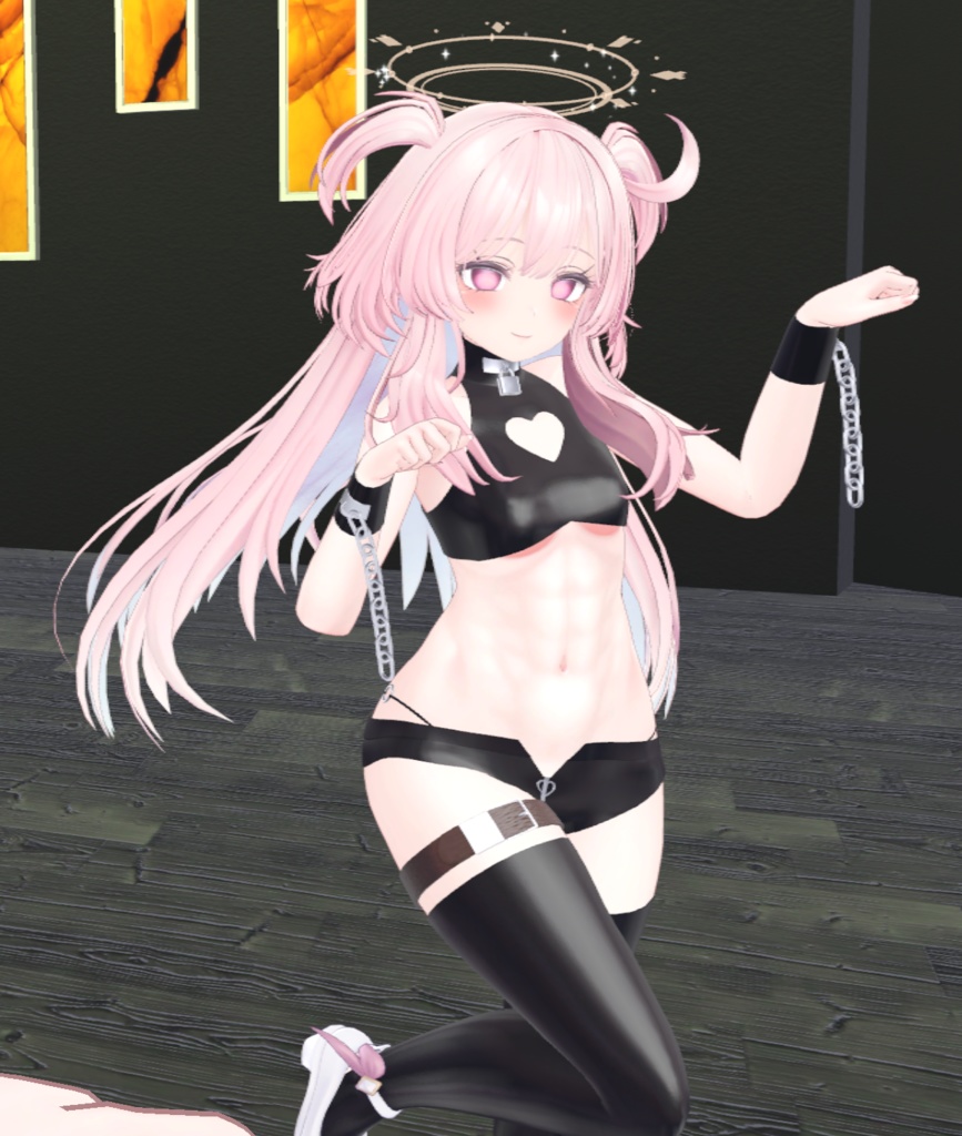 【セレスティアちゃん用】腹筋テクスチャ素材　abs texture image