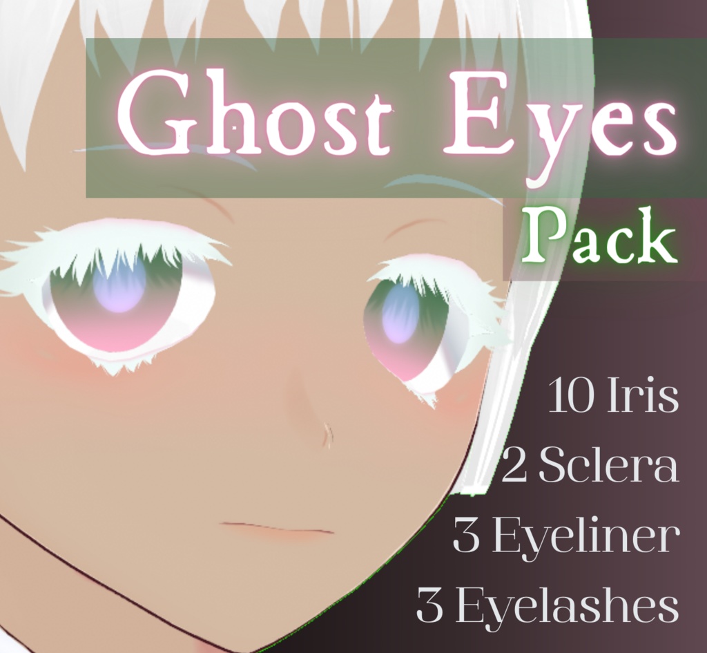 【VRoid Stable Ver】Ghost Eyes Pack image