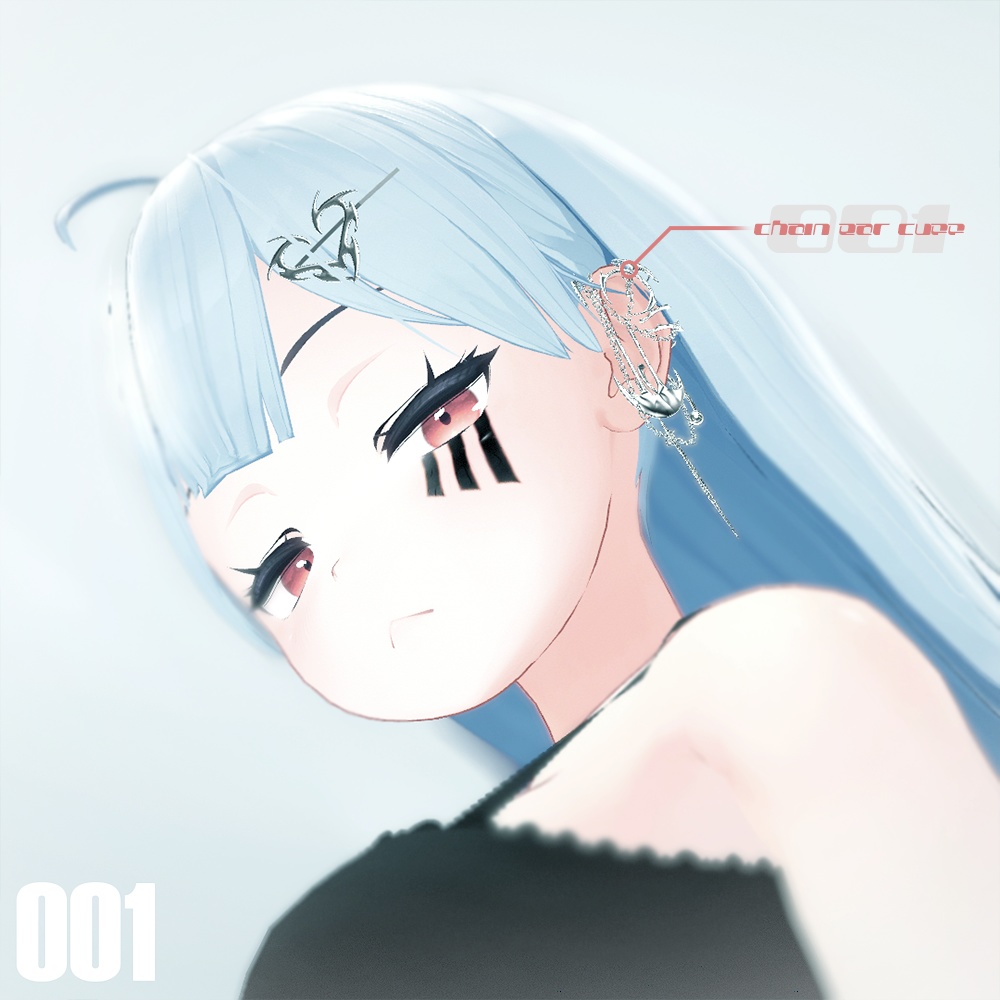 Kikyo Chain Ear Cuff | 桔梗イヤーカフ image