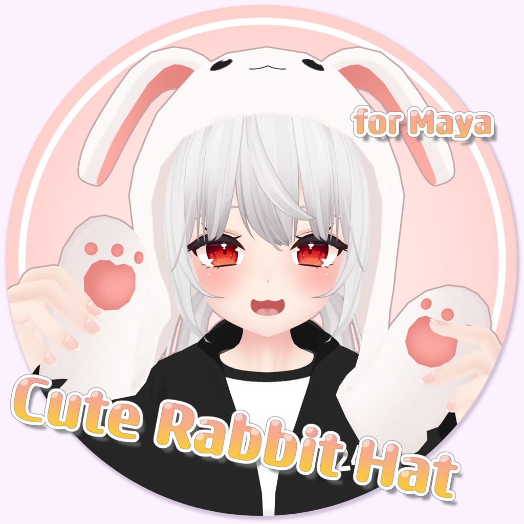 [舞夜] Hat FBX for Maya / Rabbit Hat / Bunny image