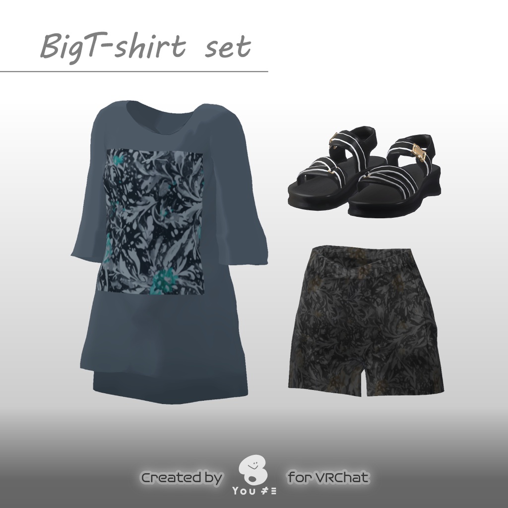BigT-shirt set［VRChat想定・Setsu/Kizz専用］ image
