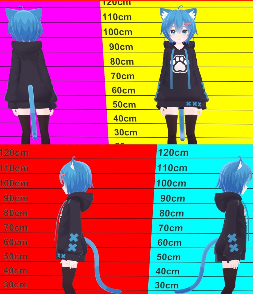 Rusk-chan: Anime-style Sacred Hair Textures (9 sheets) image