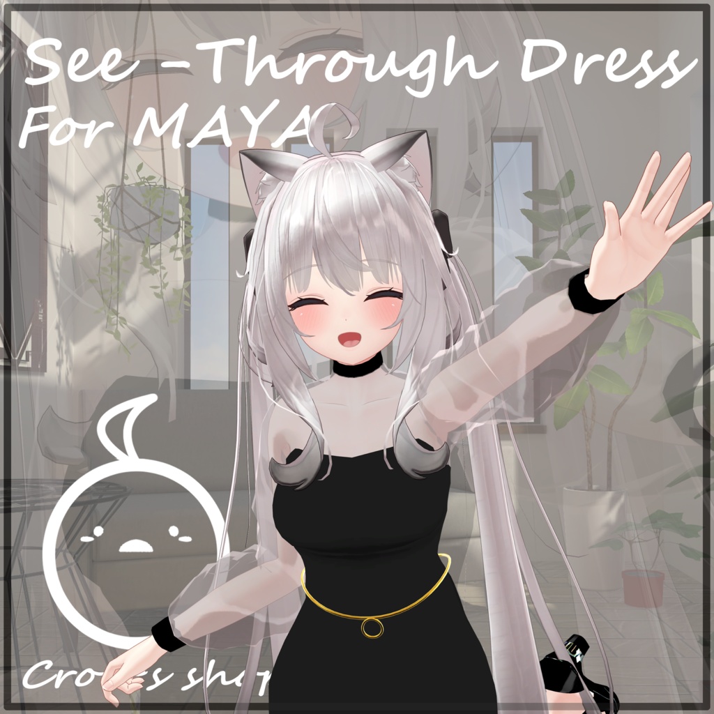 [舞夜用]See-Through Dress & Shoes for maya image