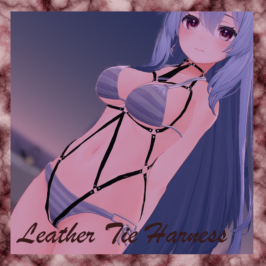 【桔梗ちゃん用】Leather Tie Harness image
