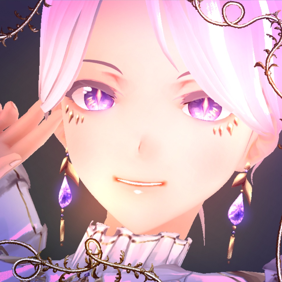 [ VROID ] 12 Gemstone Under Eye Decals | ジェムストーンピアス image