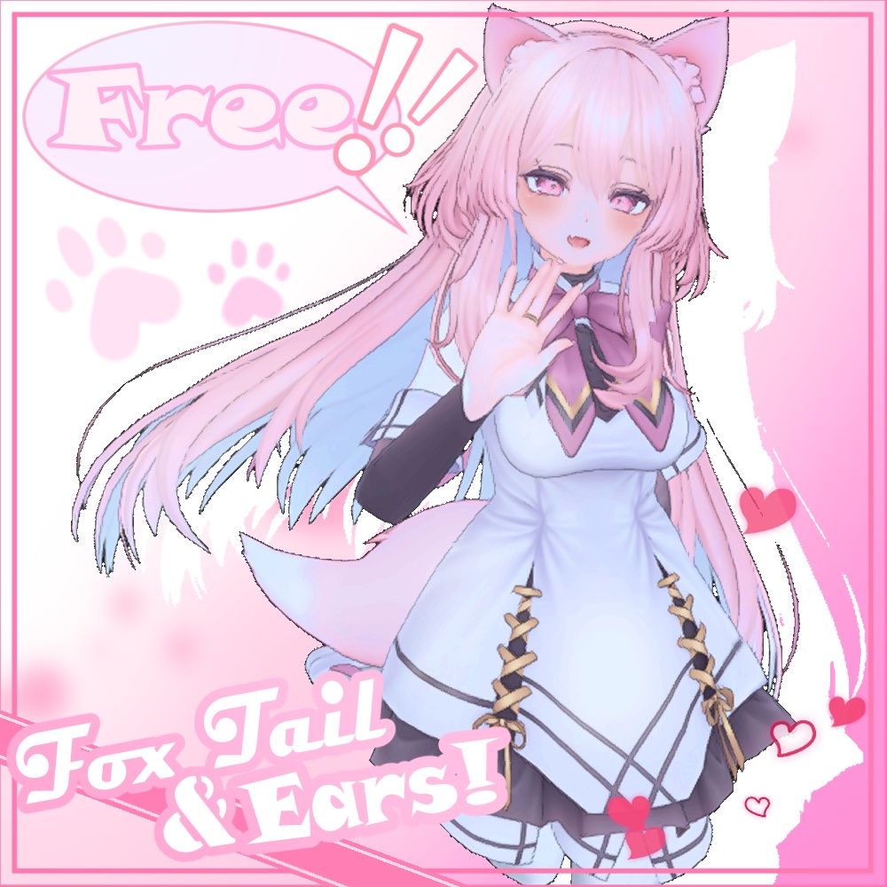 (Free)Seletia's Fox Tail&Ears/셀레스티아 여우 귀, 꼬리/セレスティアキツネ耳,尾 image