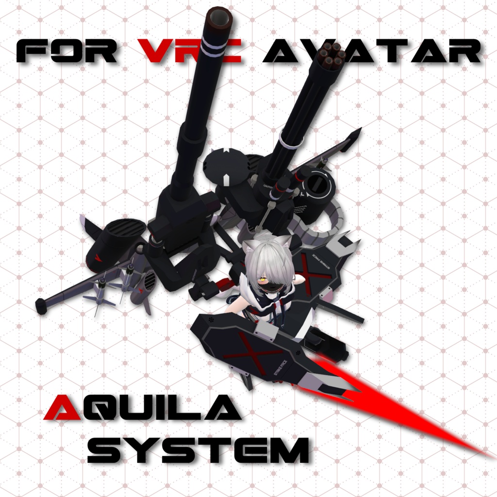 【VRChat想定】AQUILA SYSTEM【飛行メカユニット】 image