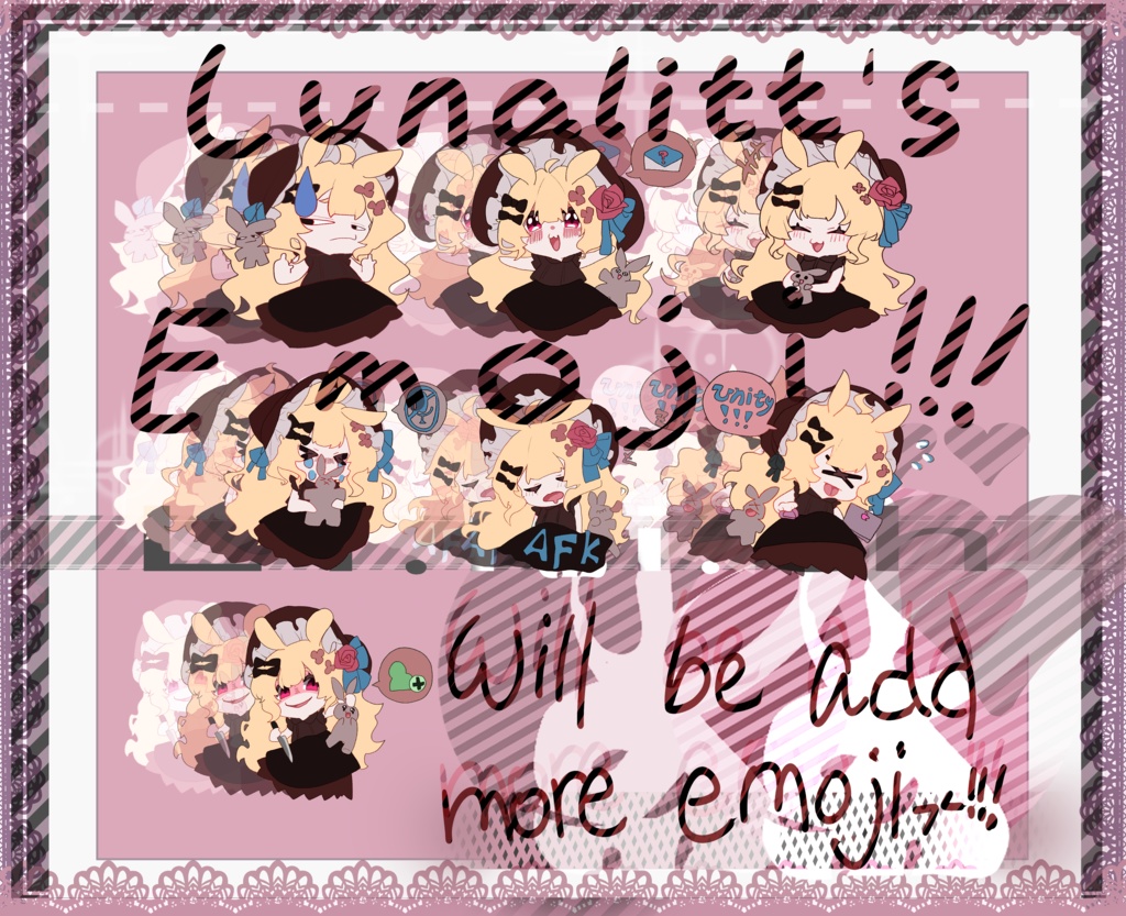 【ルーナリット/lunalitt】颜文字/EMOJI!!!持续更新中！！！！ image