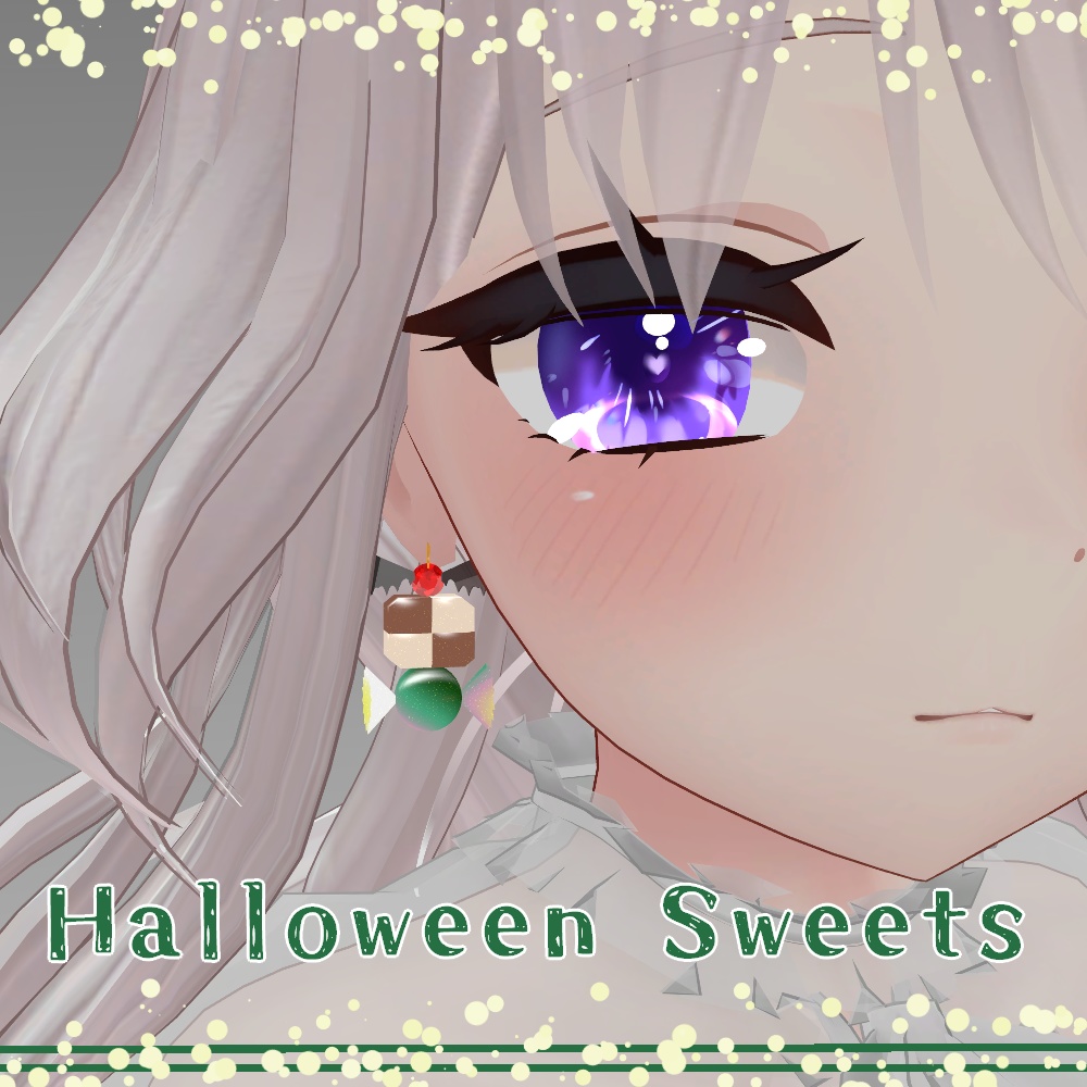 ハロウィンスイーツピアス【Physbone設定済】 image