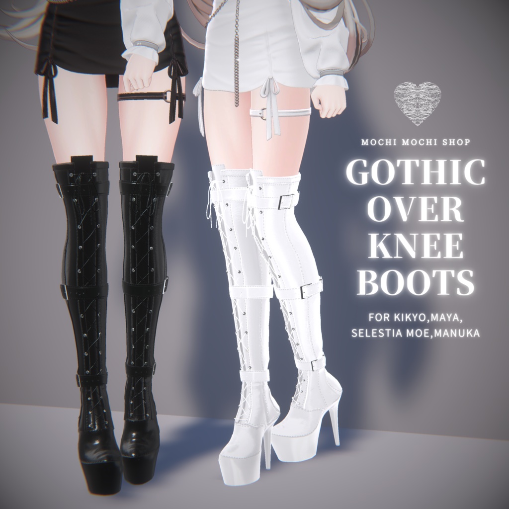 Gothic Over knee boots image