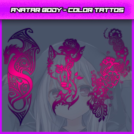 【Fade Color / Effect Tattoos】- 【VRC】<Kissma / Kikyo or Avatar> image