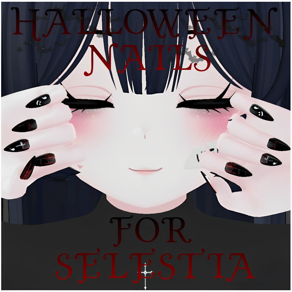 Halloween Nails For Selestia  [セレスティアちゃん用] image