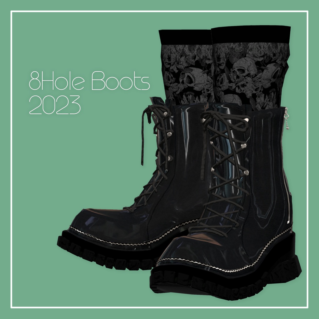 VRC-compatible Universal 8-Hole Boots [Ver.2023] image