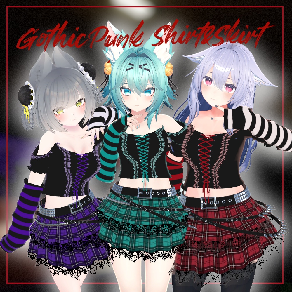 Gothic Punk Shirt and Skirt image