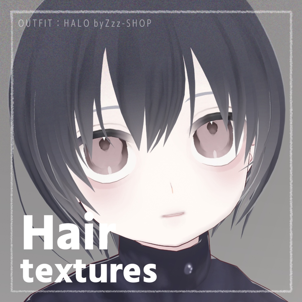 【10色セット】ニュアンスヘアテクスチャ グラデーション【VRoid正式版 髪テクスチャ / 色変更可！ / PSD版あり】 image