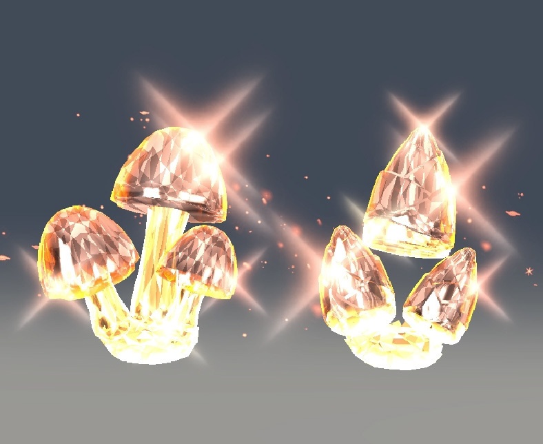 きのこクリスタル＆たけのこクリスタル【VRchatアバター頭部アクセサリ】 image