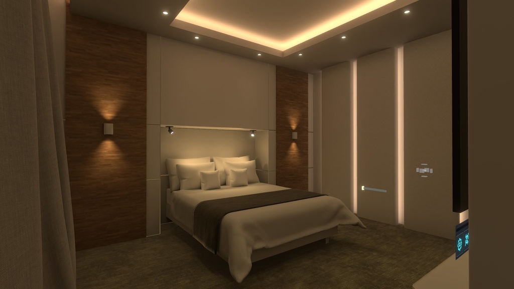 【VRChat】RBS BR03_Bedroom v2.0.0【睡眠ギミック設置済み】 image