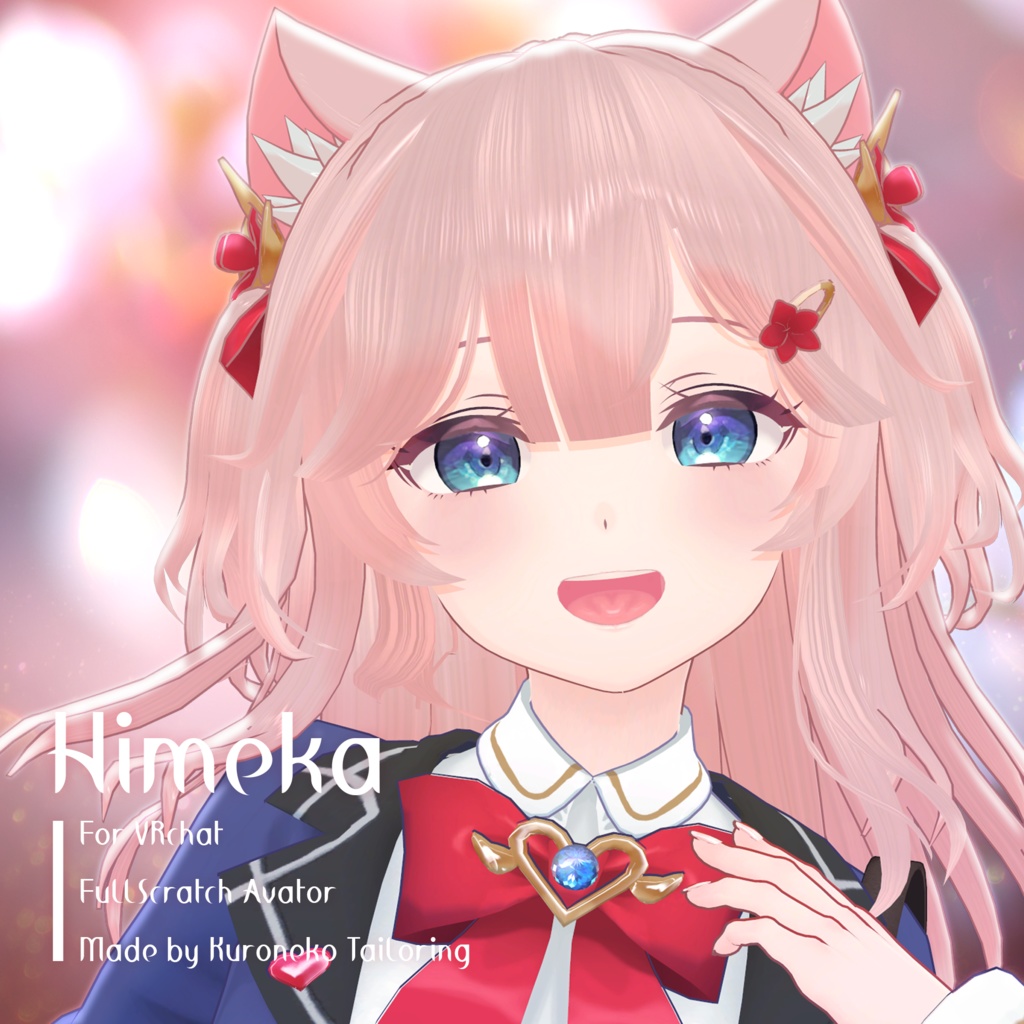 【VRC用アバター】姫華【黒猫洋品店×MinaFrancesca】 image