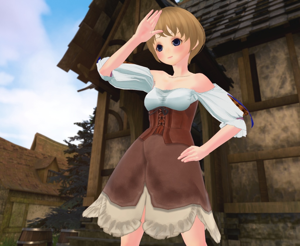 【VRoid衣装データ】カジュアルセット(♀共通) image